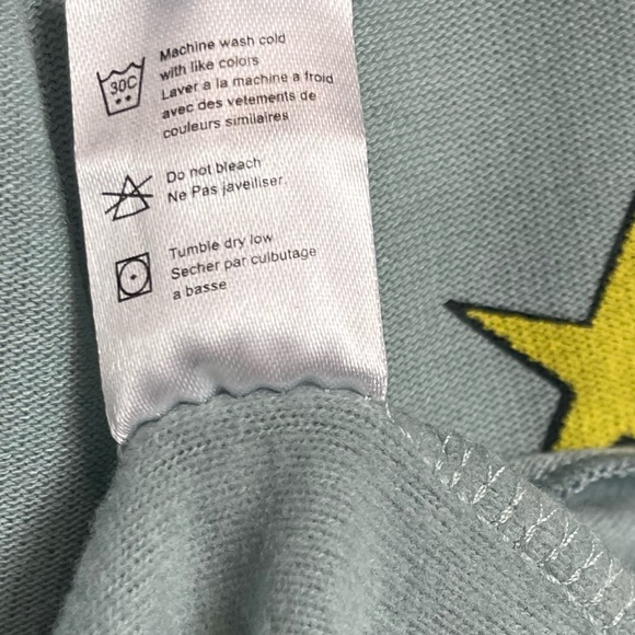 Chaser Star Print Hoodie Pullover Sweatshirt L Cozy Fleece Knit Lounge Revolve - Picture 12 of 14